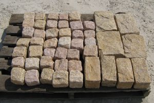 YELLOW Granite Cobble Cubes Regulars & Jumbos